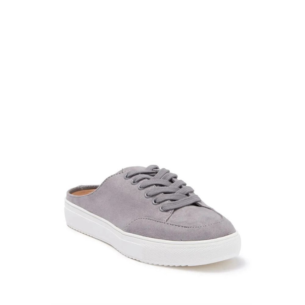 susina "Brynlee" gray slip on sneaker mule casual women sz 7.5 *missing insole